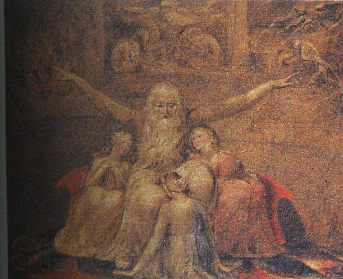 Blake, William Job and his Daughters Spain oil painting art